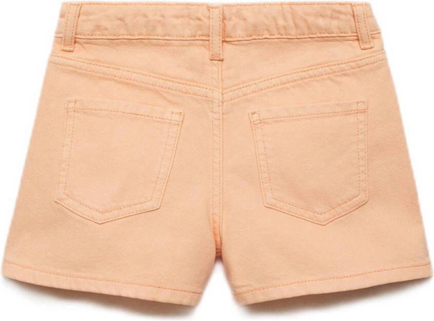 Mango Kids denim short oranje - Foto 3