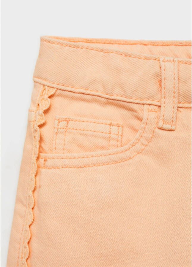 Mango Kids denim short oranje - Foto 2