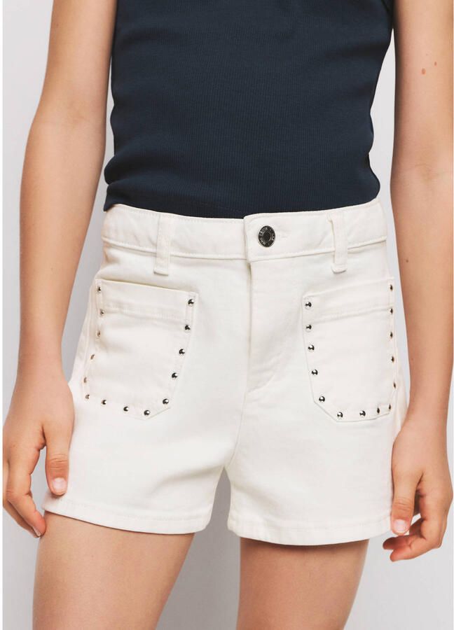 Mango Kids denim short wit