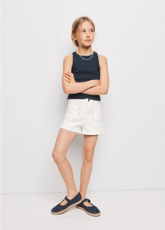 Mango Kids denim short wit - Foto 3
