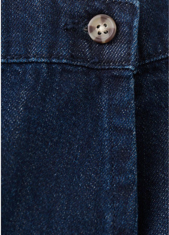 Mango Kids denim skort donkerblauw - Foto 3