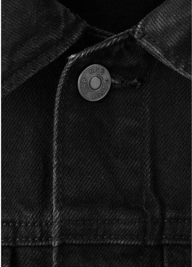 Mango Kids denim spijkerjas black denim