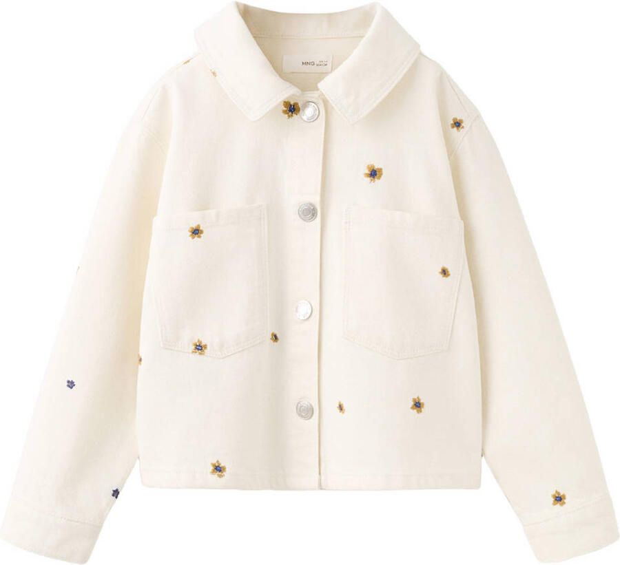 Mango Kids denim spijkerjas ecru