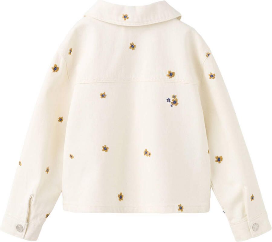 Mango Kids denim spijkerjas ecru - Foto 2