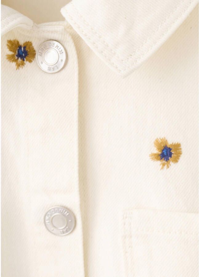 Mango Kids denim spijkerjas ecru - Foto 3
