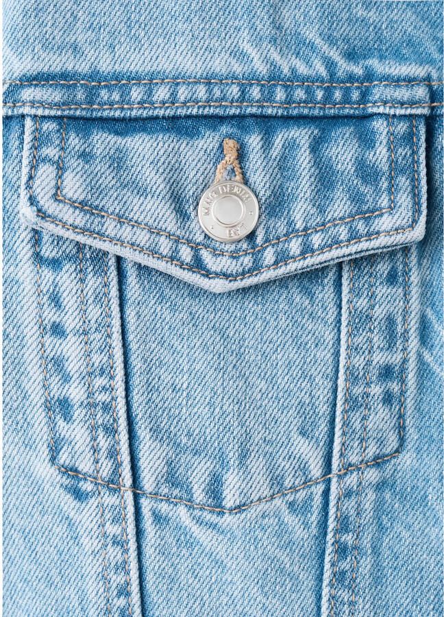 Mango Kids denim spijkerjas light blue denim - Foto 3