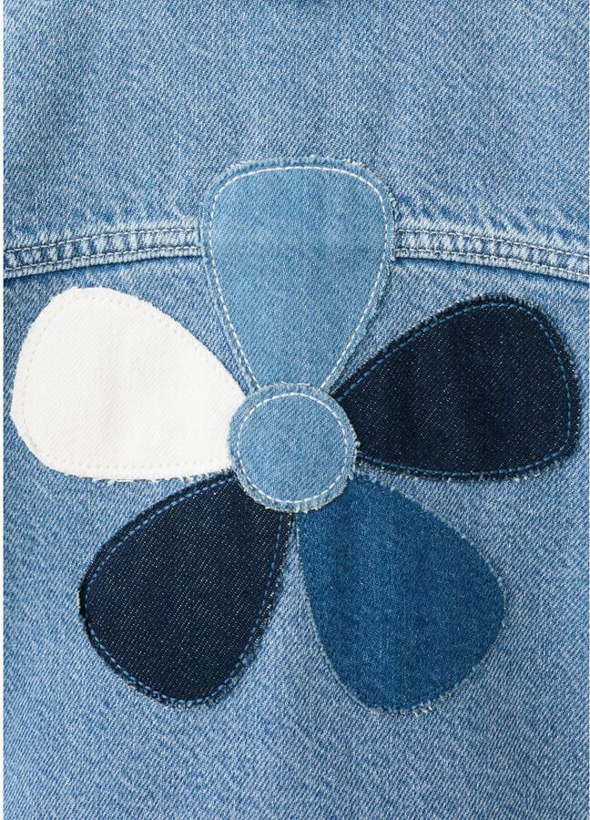 Mango Kids denim spijkerjas medium blue denim - Foto 3
