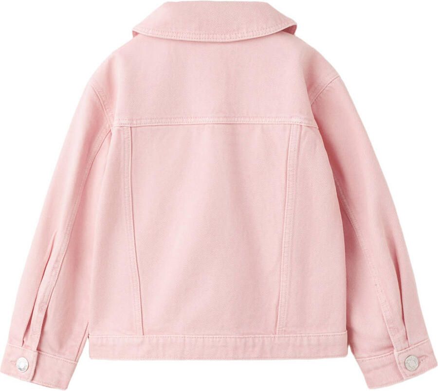 Mango Kids denim spijkerjas roze - Foto 2