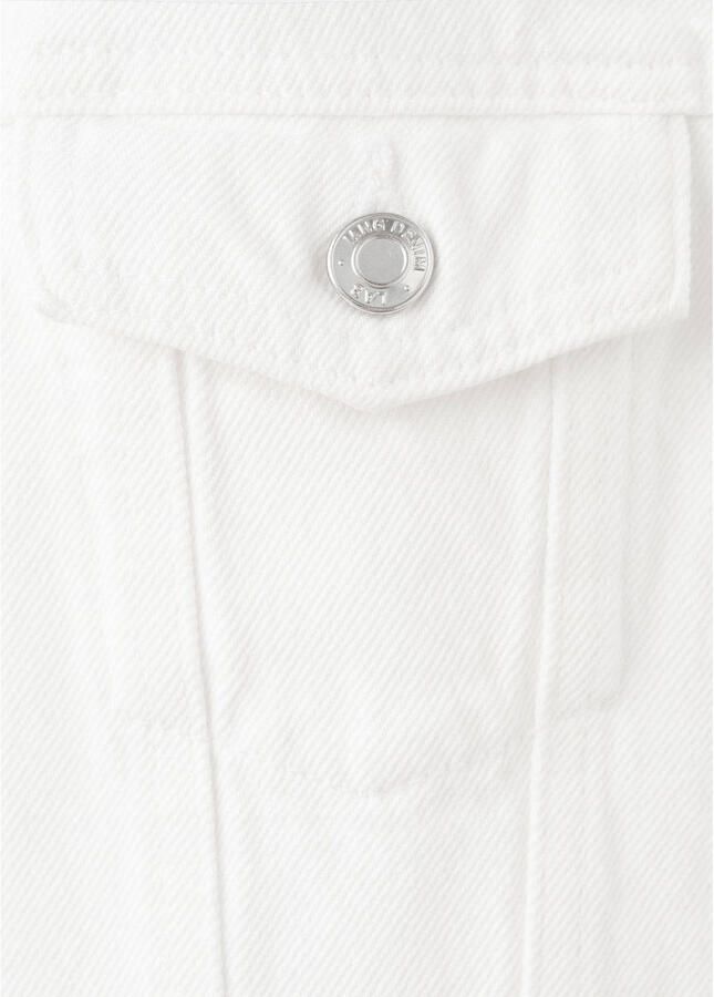 Mango Kids denim spijkerjas wit - Foto 2