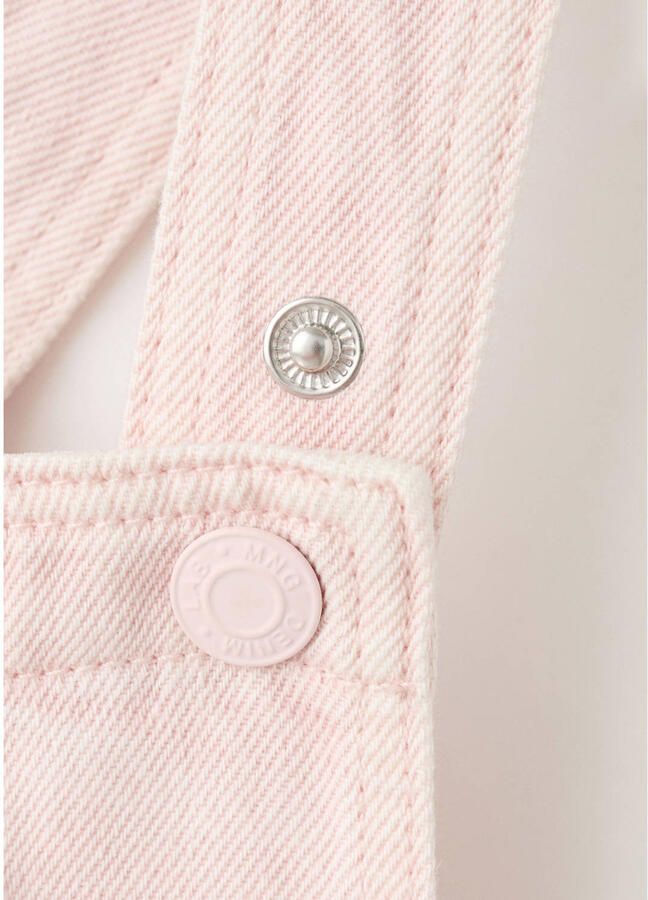 Mango Kids denim spijkerjurk lichtroze - Foto 2
