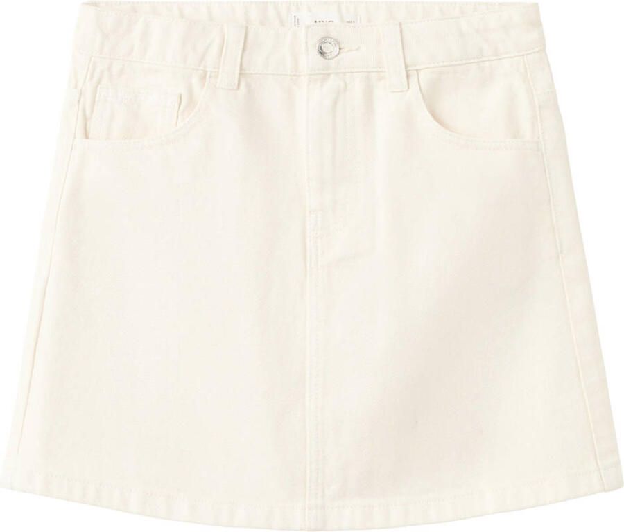 Mango Kids denim spijkerrok beige