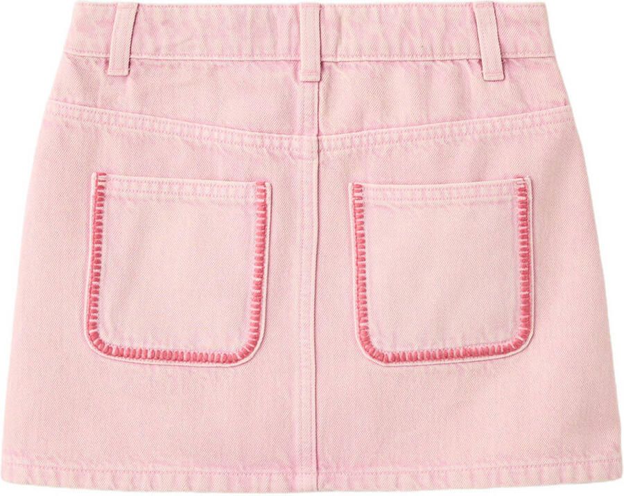 Mango Kids denim spijkerrok roze - Foto 2