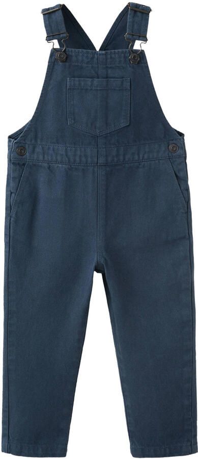 Mango Kids denim tuinbroek donkerblauw