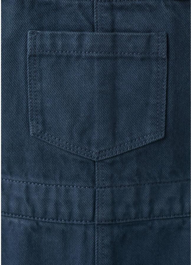 Mango Kids denim tuinbroek donkerblauw - Foto 2