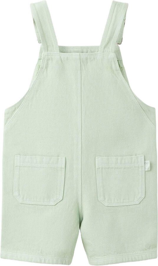 Mango Kids denim tuinbroek groen - Foto 3