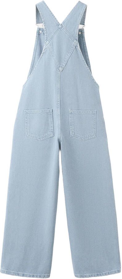 Mango Kids denim tuinbroek light blue denim - Foto 2