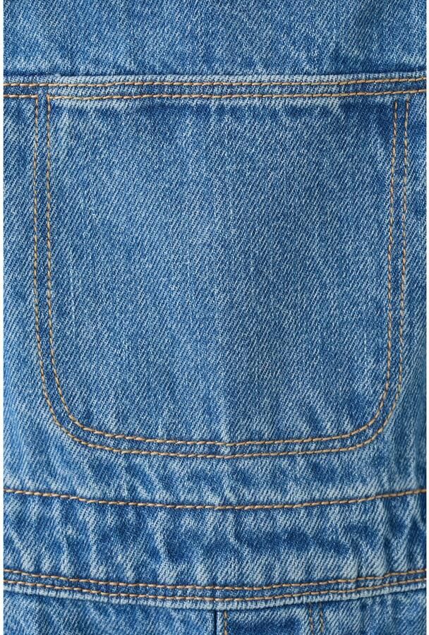 Mango Kids denim tuinbroek middenblauw - Foto 2