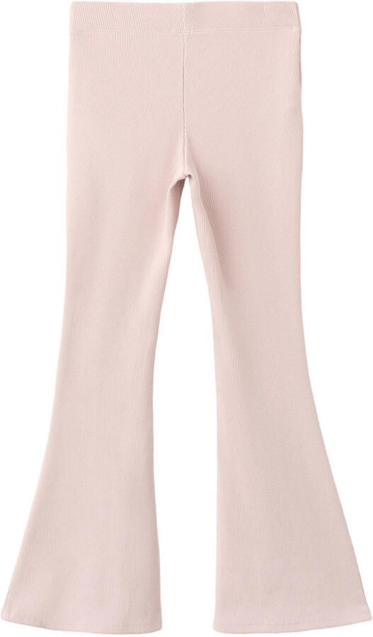 Mango Kids flared broek lichtroze