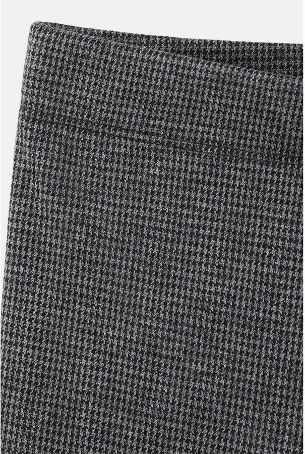 Mango Kids flared geruite legging antraciet Broek Grijs Meisjes Polyester - Foto 2