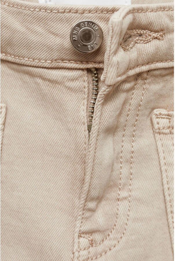 Mango Kids flared jeans lichtbruin Meisjes Katoen Effen 116 - Foto 3
