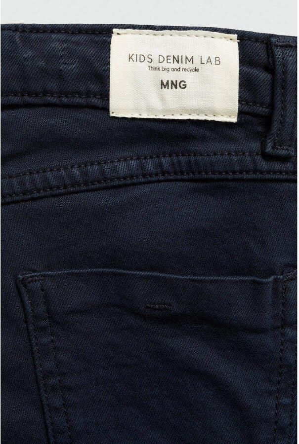 Mango Kids flared jeans marine Blauw Meisjes Katoen Effen 116 - Foto 2