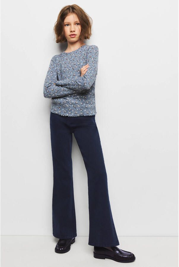 Mango Kids flared jeans marineblauw
