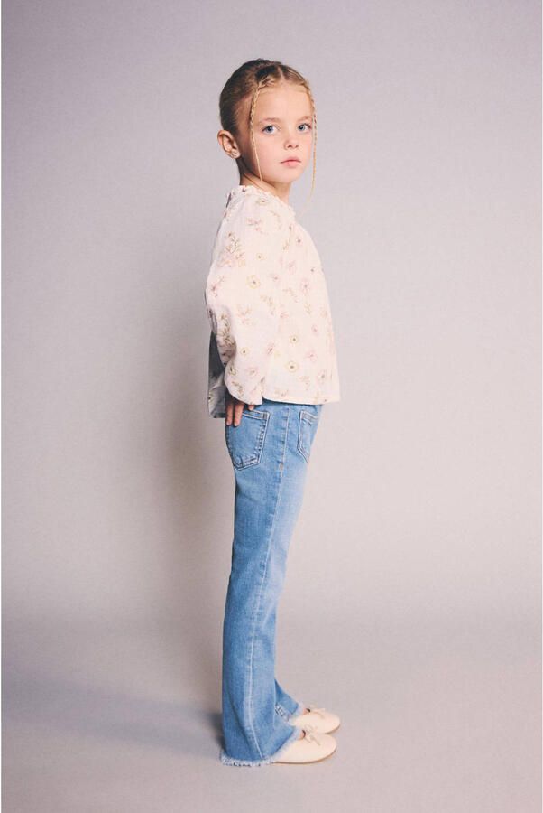 Mango Kids flared jeans medium blue denim
