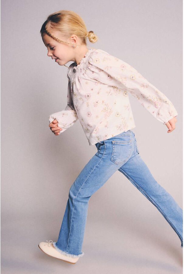 Mango Kids flared jeans medium blue denim - Foto 3