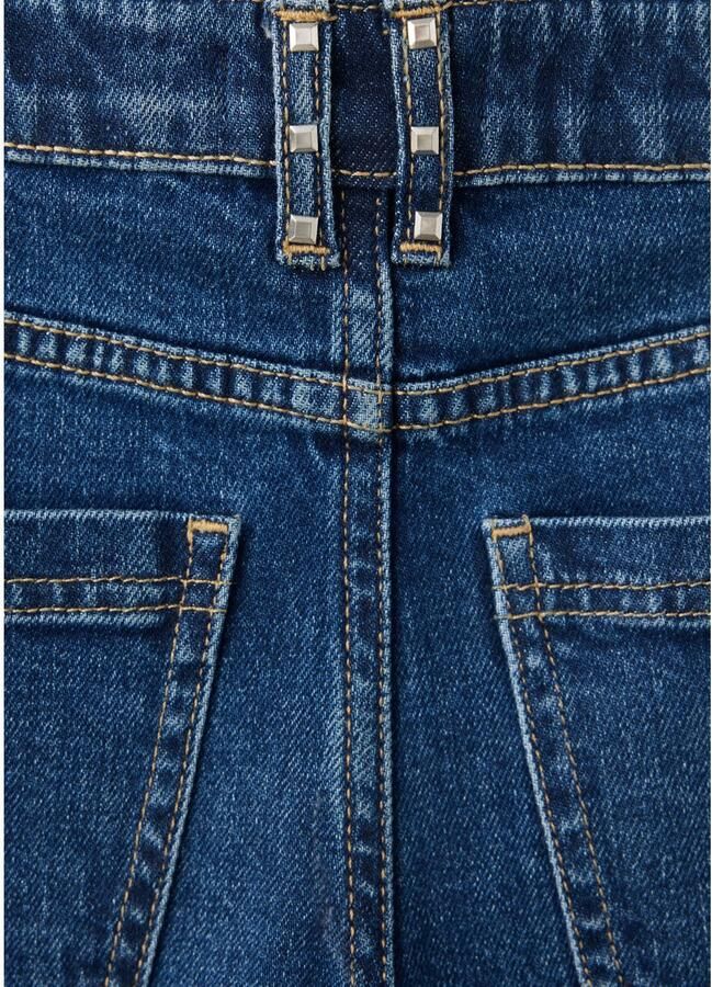 Mango Kids flared jeans met studs donkerblauw - Foto 2