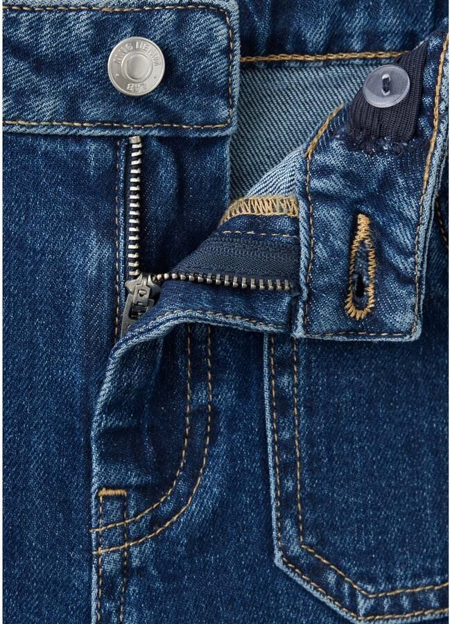 Mango Kids flared jeans met studs donkerblauw - Foto 3
