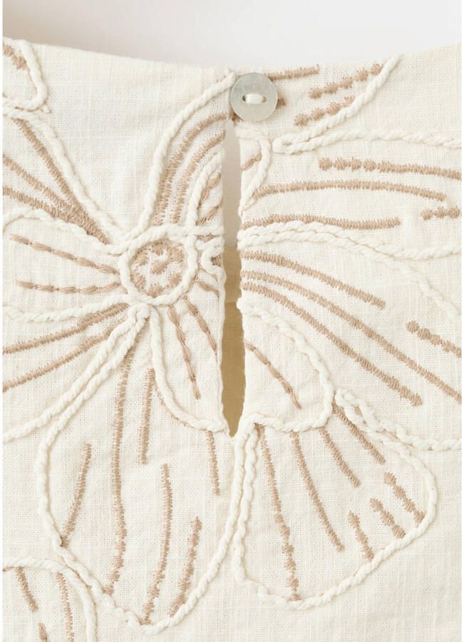 Mango Kids gebloemde blousetop beige - Foto 3