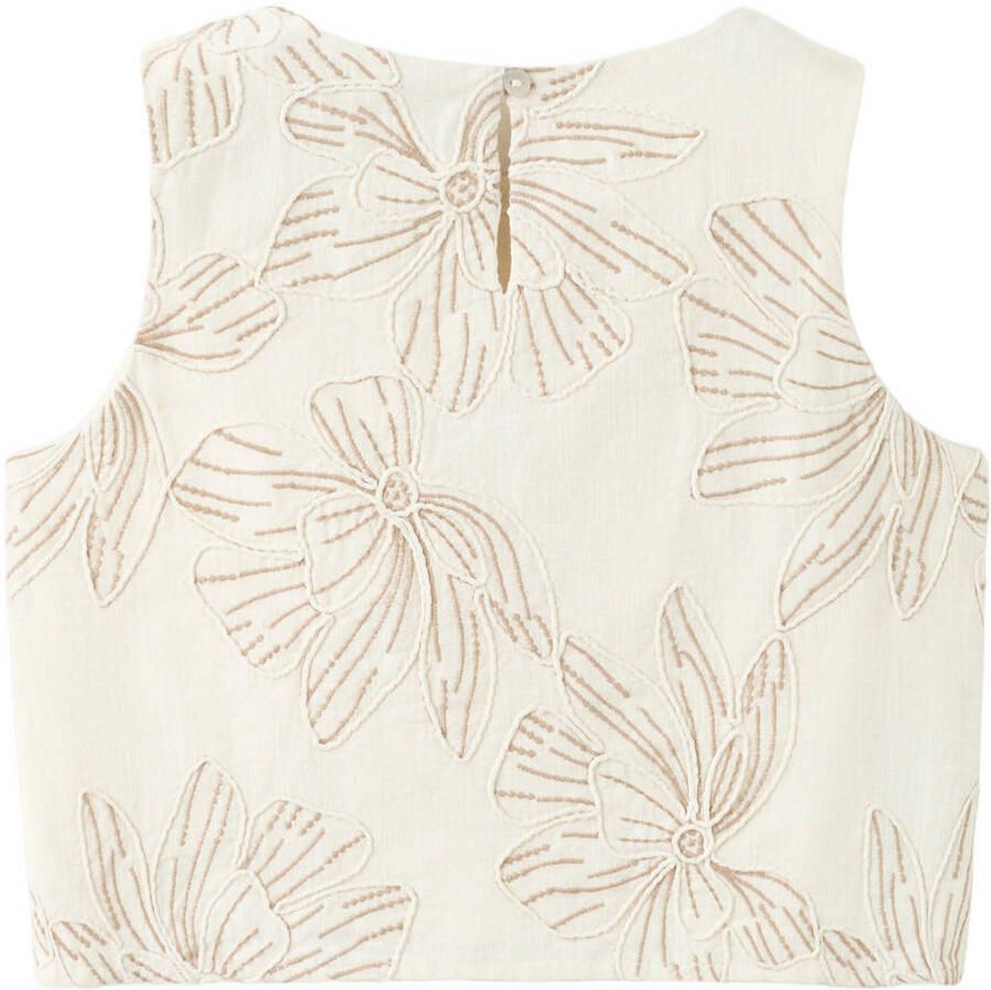 Mango Kids gebloemde blousetop beige - Foto 2