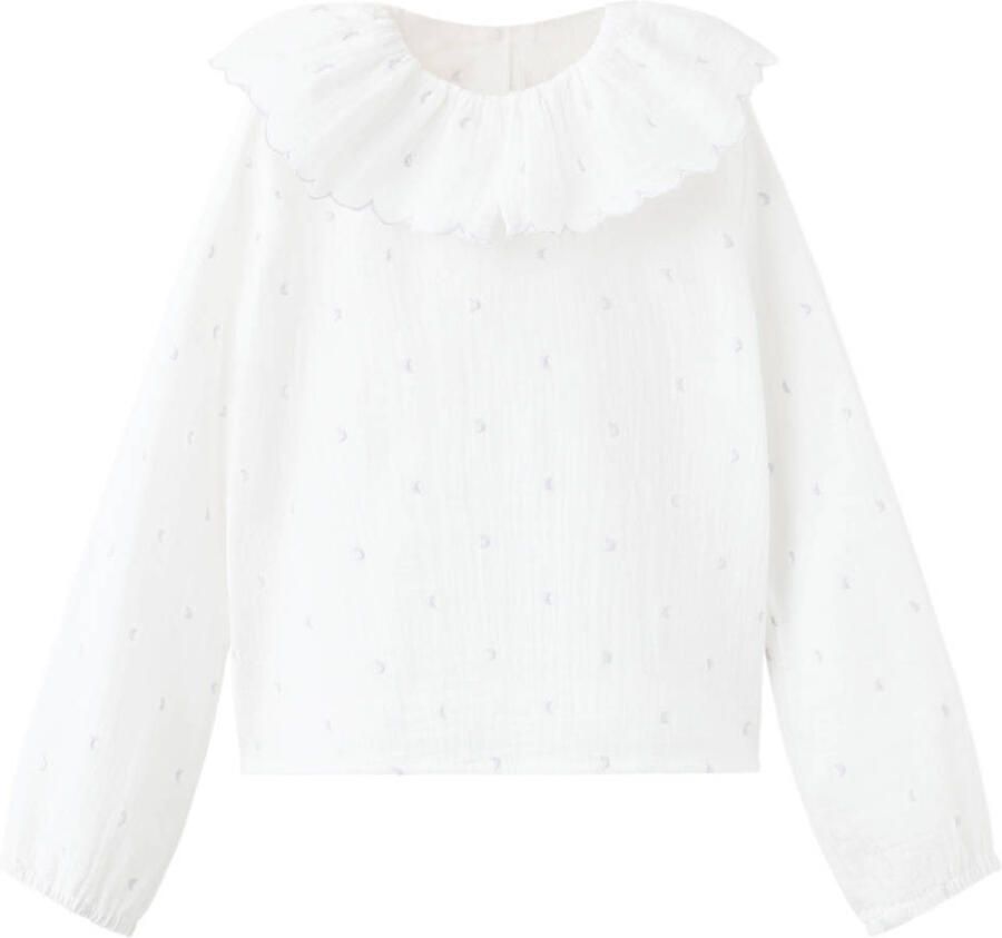 Mango Kids gebloemde blousetop wit