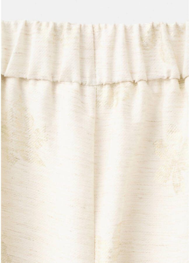 Mango Kids gebloemde casual broek ecru - Foto 2