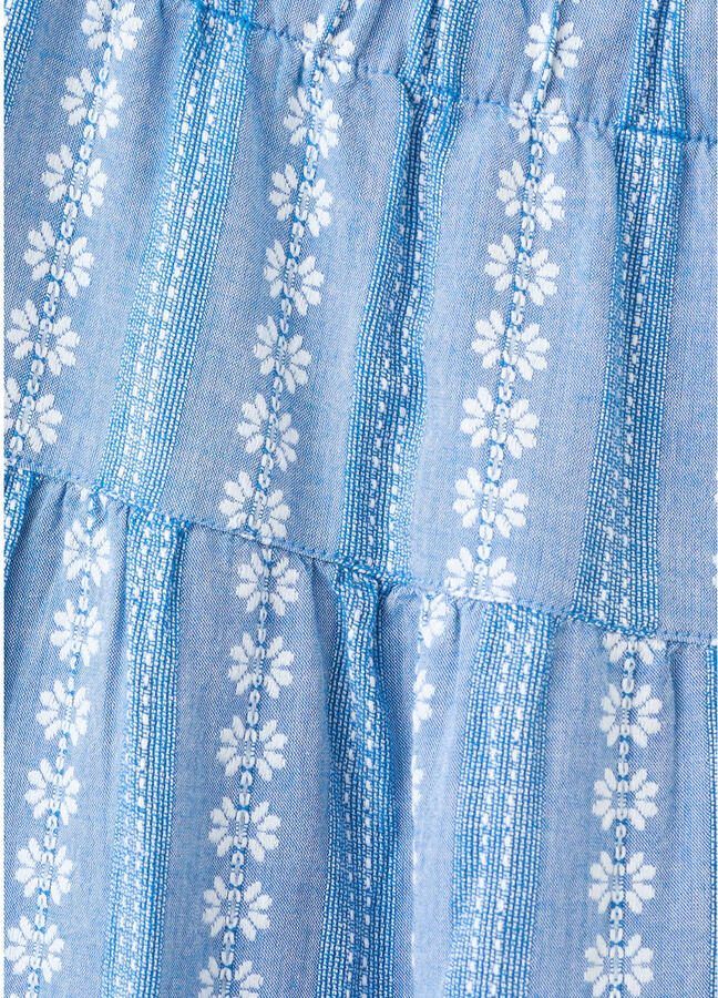 Mango Kids gebloemde culotte blauw