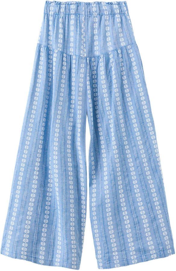 Mango Kids gebloemde culotte blauw - Foto 2
