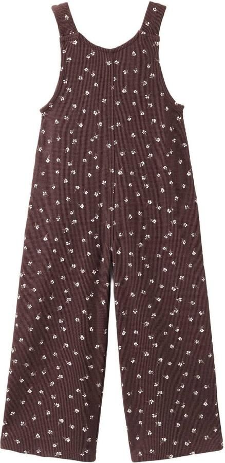 Mango Kids gebloemde jumpsuit bruin - Foto 2