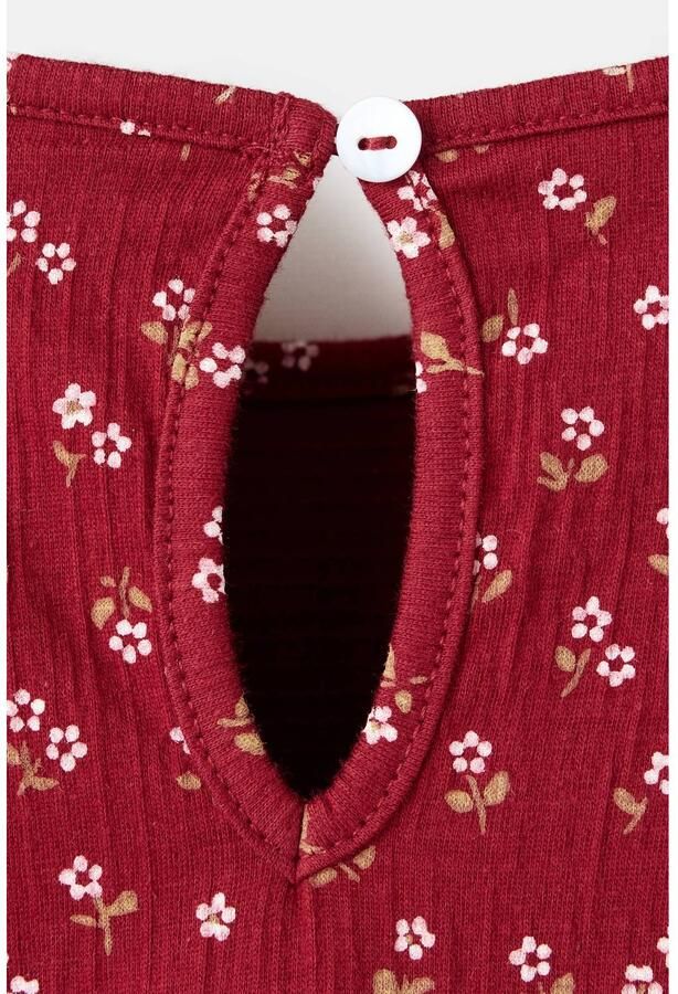 Mango Kids gebloemde longsleeve rood - Foto 2