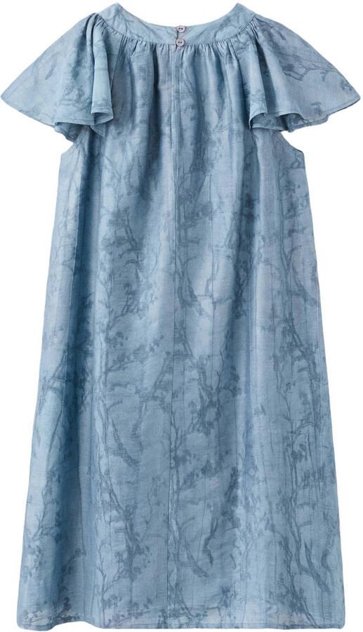 Mango Kids gebloemde midi jurk blauw - Foto 3