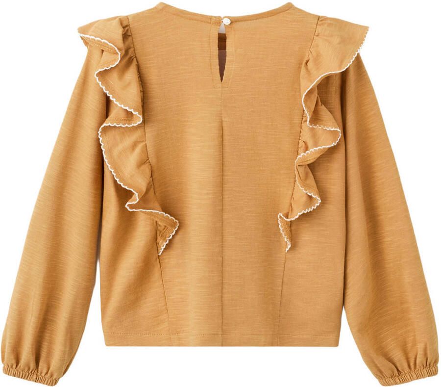 Mango Kids gebloemde sweater geel - Foto 2