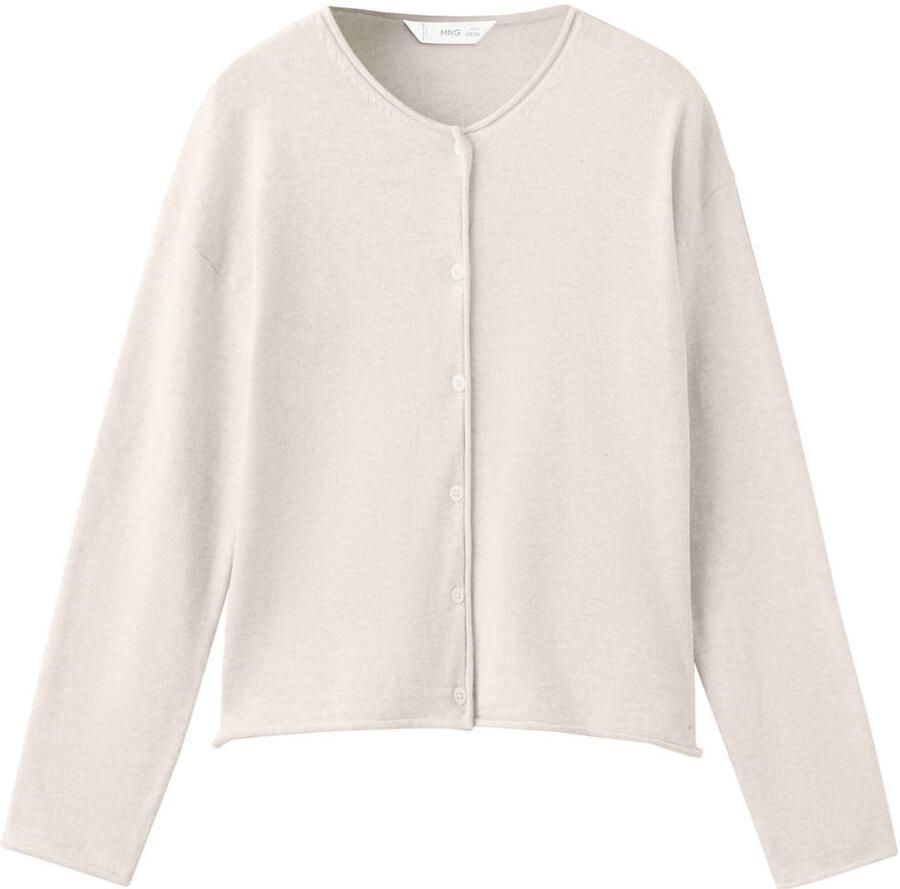 Mango Kids gebreid vest beige