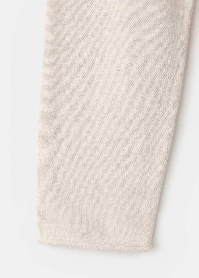 Mango Kids gebreid vest beige - Foto 3