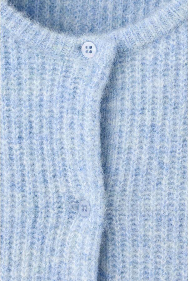 Mango Kids gebreid vest lichtblauw - Foto 3