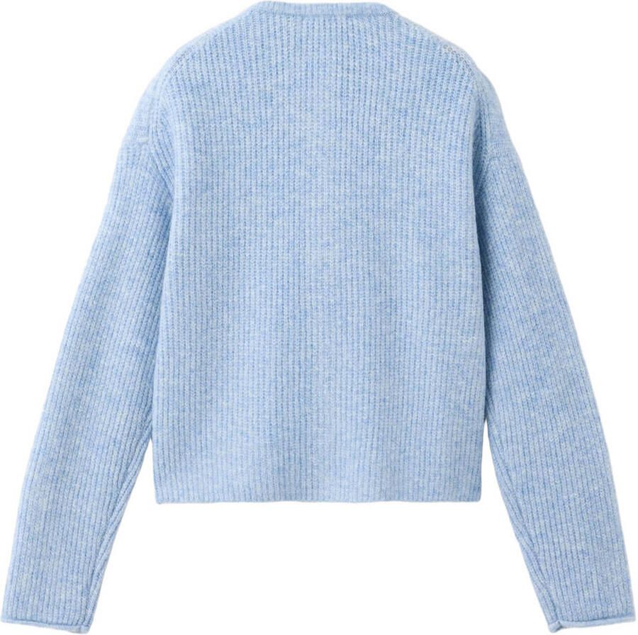 Mango Kids gebreid vest lichtblauw - Foto 2