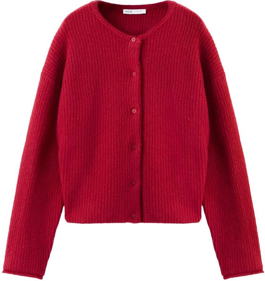 Mango Kids gebreid vest rood