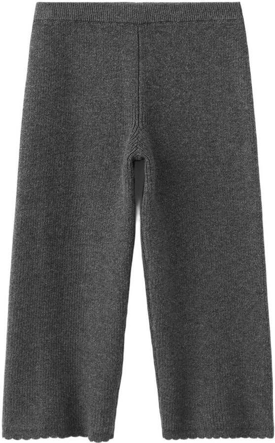 Mango Kids gebreide casual broek antraciet