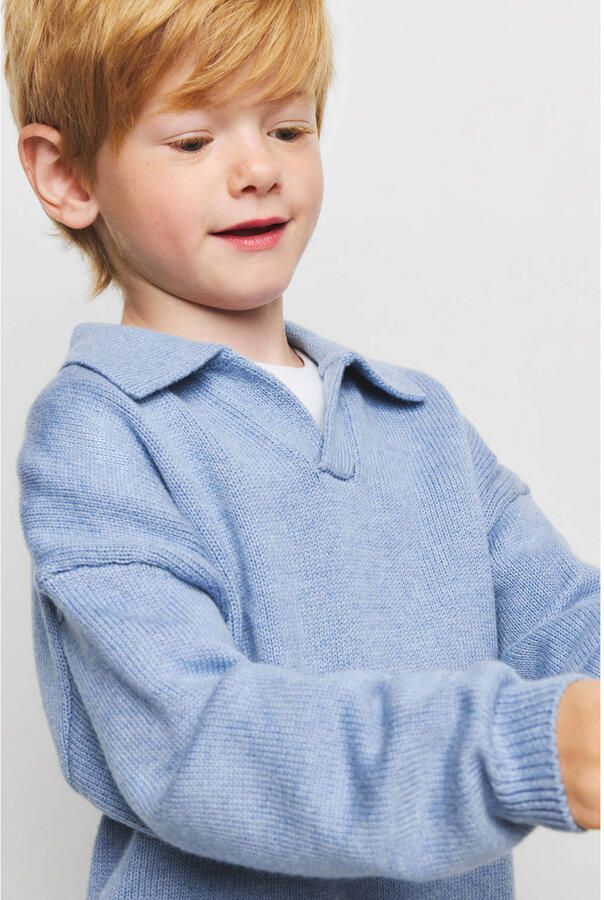 Mango Kids gebreide trui lichtblauw