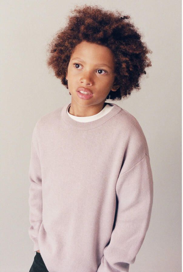 Mango Kids gebreide trui lila