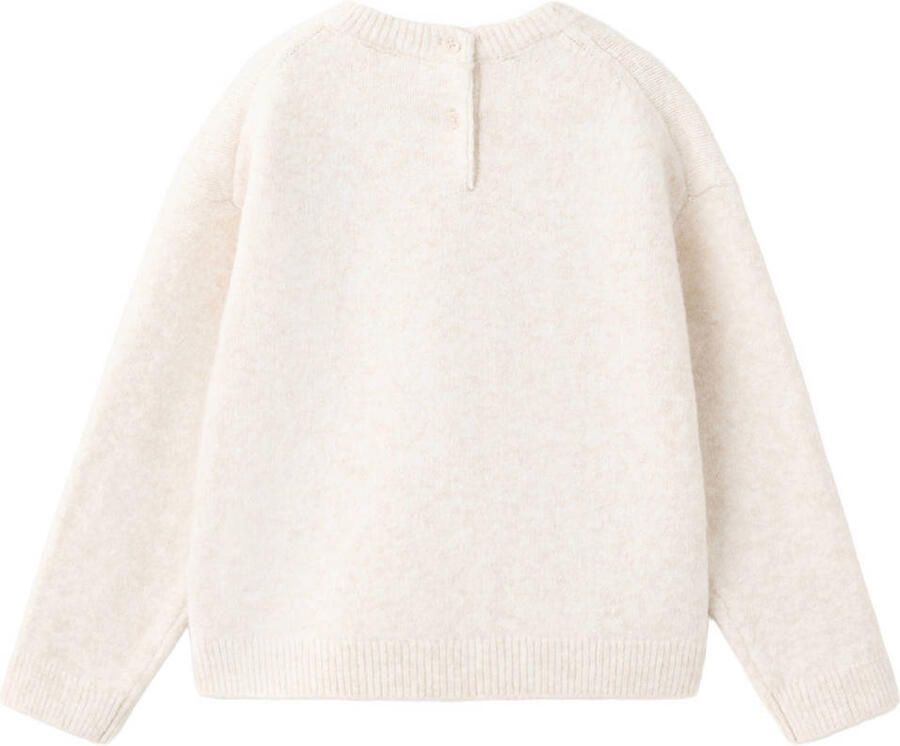 Mango Kids gebreide trui met print beige - Foto 2