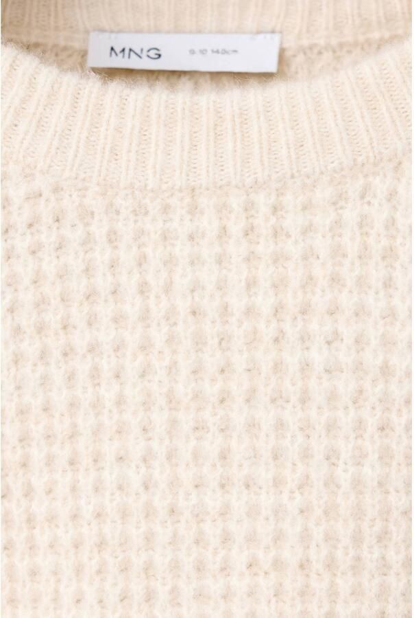 Mango Kids gebreide trui zand Beige Jongens Acryl Ronde hals Effen - Foto 2
